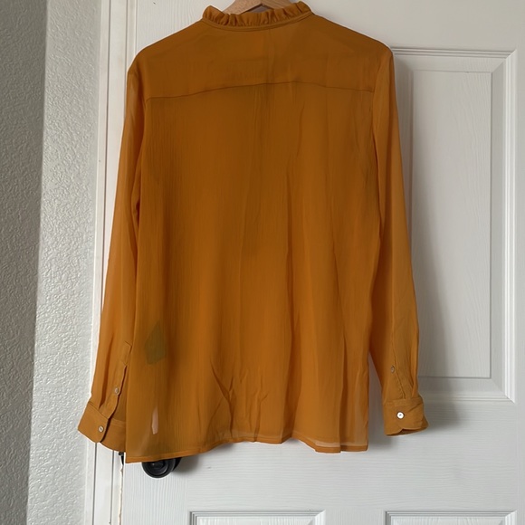 Sheer Half-Button Blouse - Picture 2 of 3